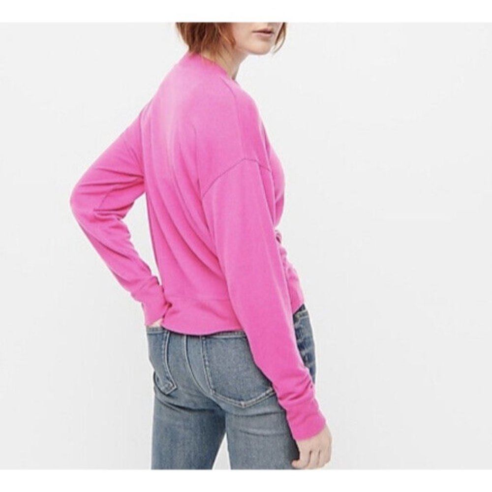 J Crew Women's Pink Supercozy mockneck pullover style AB715 Size L